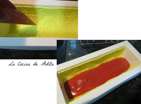 Bûche de Noël  de frutos rojos (copiando a Ettore)