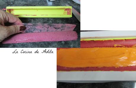 Bûche de Noël  de frutos rojos (copiando a Ettore)