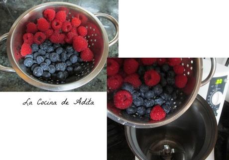 Bûche de Noël  de frutos rojos (copiando a Ettore)