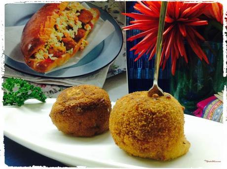 Croquetas de costilla y chorizo. 1