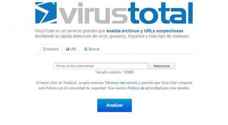 Con VirusTotal de Google permite conocer si el Firmware se encuentra infectado