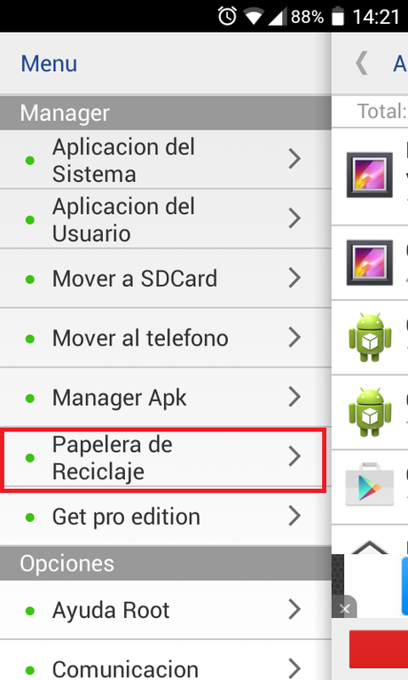 Como eliminar o inhabilitar aplicaciones preinstaladas en Android