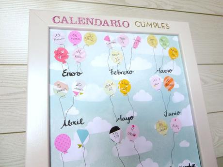 Aprende handmade: Crea tu calendario de cumpleaños