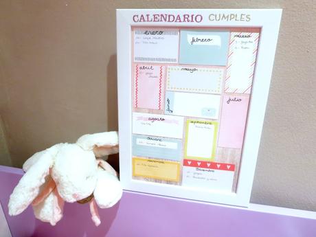 Aprende handmade: Crea tu calendario de cumpleaños