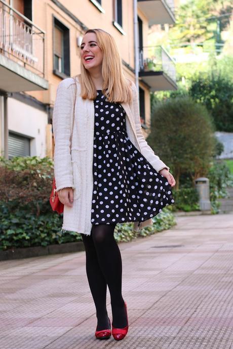 Outfit con vestido para invierno