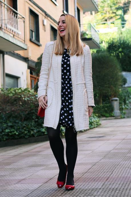 Outfit con vestido para invierno