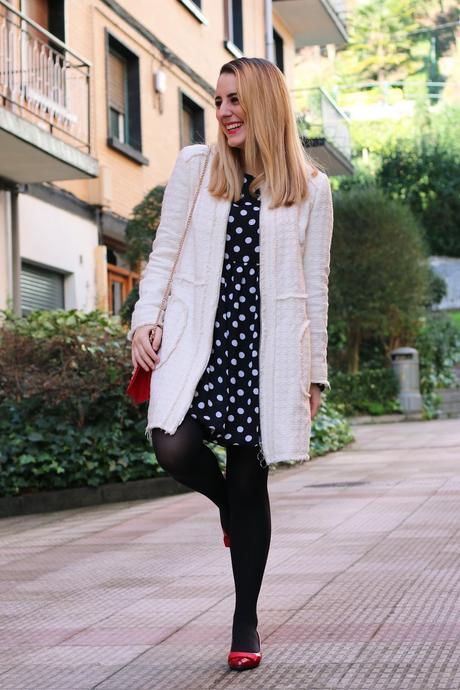 Outfit con vestido para invierno