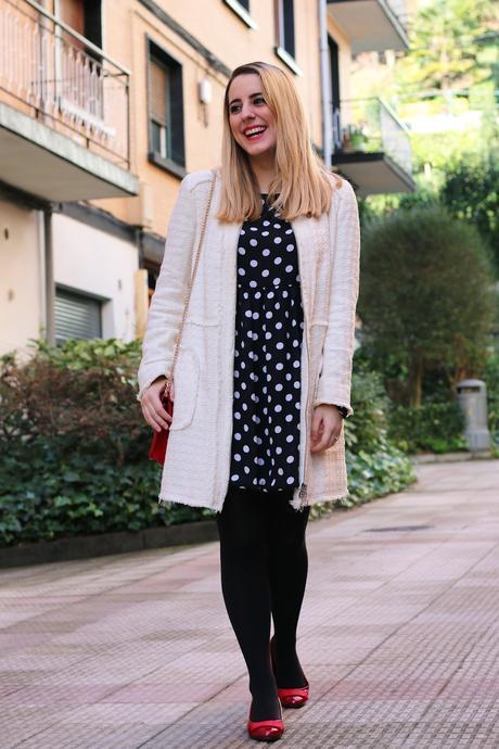 Outfit con vestido para invierno