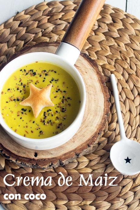 Crema de maiz con coco