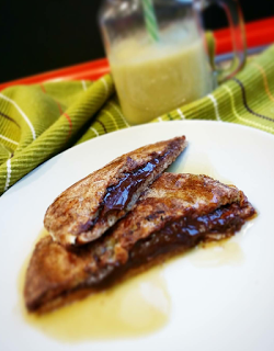 French Toast rellena de chocolate