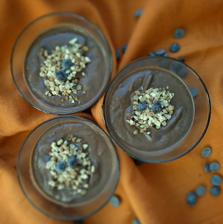 Mousse ligera de chocolate