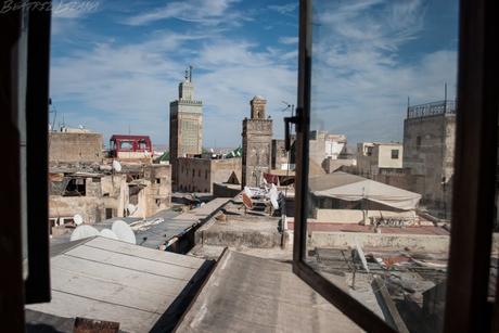 vista de Fez desde una ventana