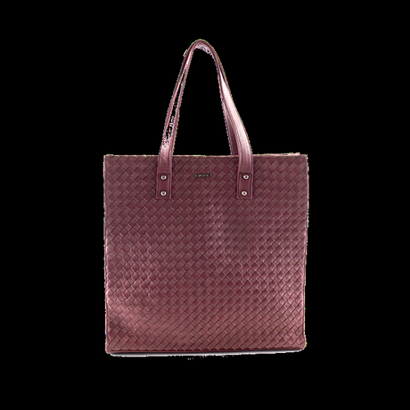 Bissu Shopping bag con textura trenzada