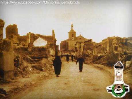 Calle en la Plaza derrumbada por el estallido del Polvorín de la calle de las Navas