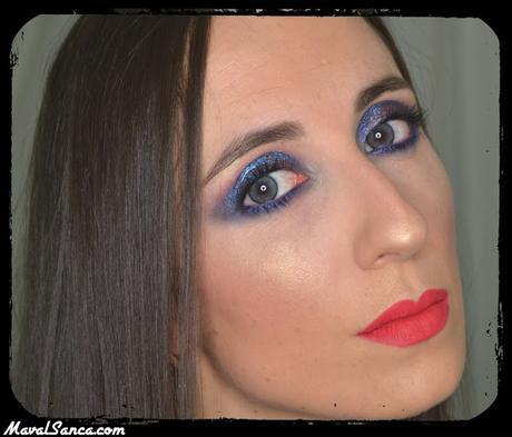 Maquillaje de Noche: Ahumado Azul Tornasolado / Night Makeup: Iridiscent Blue Smoky Eyes
