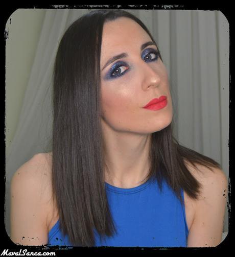 Maquillaje de Noche: Ahumado Azul Tornasolado / Night Makeup: Iridiscent Blue Smoky Eyes