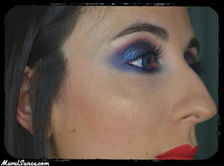 Maquillaje de Noche: Ahumado Azul Tornasolado / Night Makeup: Iridiscent Blue Smoky Eyes