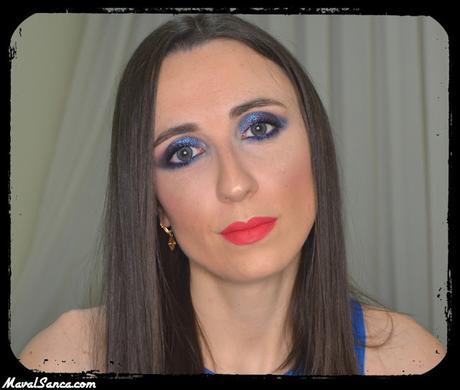 Maquillaje de Noche: Ahumado Azul Tornasolado / Night Makeup: Iridiscent Blue Smoky Eyes