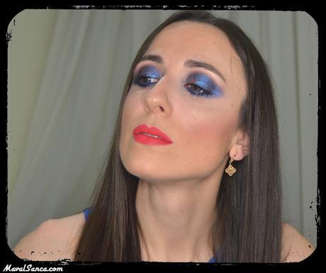 Maquillaje de Noche: Ahumado Azul Tornasolado / Night Makeup: Iridiscent Blue Smoky Eyes