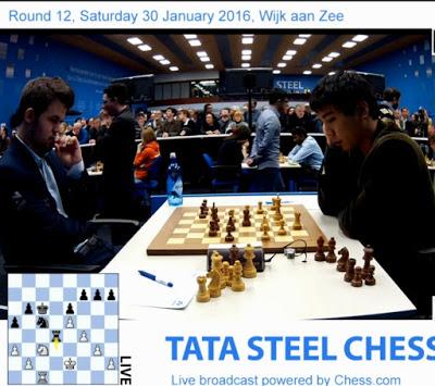 Magnus Carlsen en Wijk aan Zee (Holanda) – Torneo Tata Steel Masters 2016 (XII)