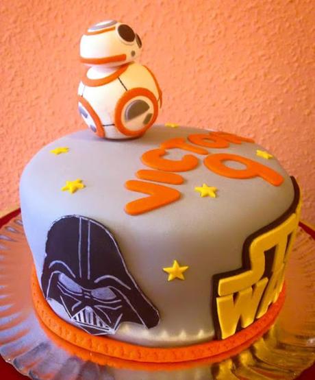 Tarta BB-8 de Star Wars,  el despertar de la fuerza