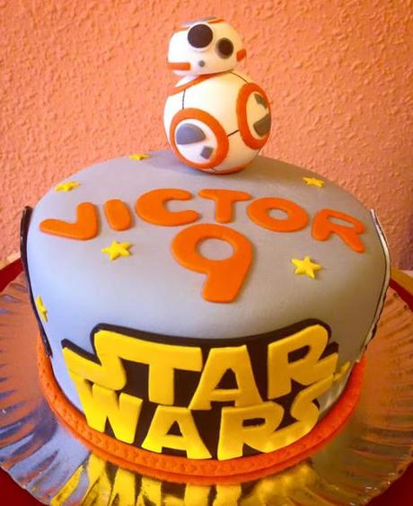 Tarta BB-8 de Star Wars,  el despertar de la fuerza