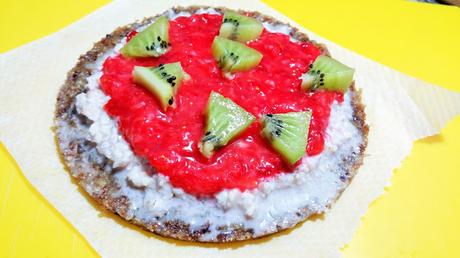 Mini pizzas dulces crudiveganas