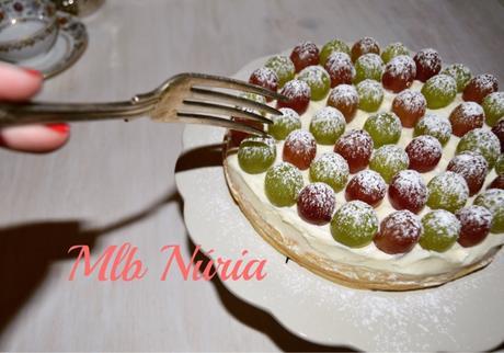 Cake de uvas al queso