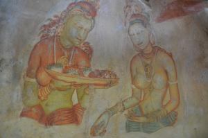 Frescos en Sigiriya
