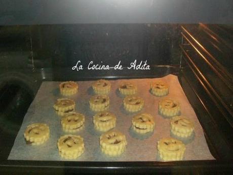 Galletas  de caritas, con chocolate