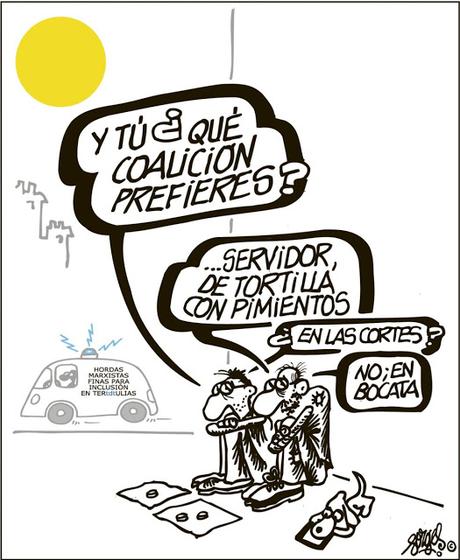 [Humor en domingo] Hoy, sin palabras, por descanso del personal. Monográfico: Política española (II)