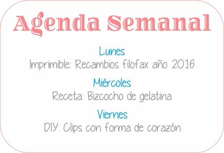 Agenda Semanal 1/02 - 7/02