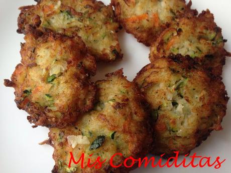 BUÑUELOS DE PESCADO Y VERDURAS