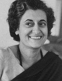 La primera ministra de la India, Indira Gandhi (1917-1984)