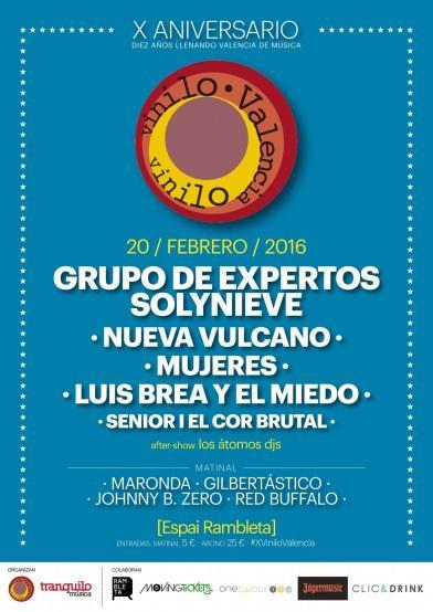 Holy Paul, ganadores del Movistar Vinilo Valencia 7.0 cartel X aniversario vinilo valencia