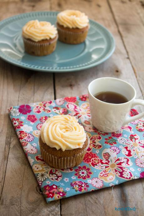 Cupcakes de zanahoria y naranja sin gluten