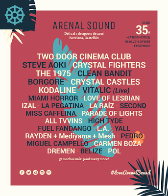 Arenal Sound 2016: Nuevas Confirmaciones