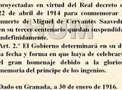 Madrid, cien años atrás. Centenario Cervantes postergado. Enero 1916