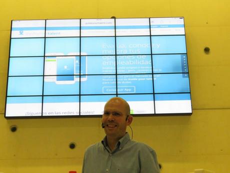 Juan Martínez de Salinas en la presentación de su app
