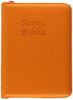La Santa Biblia con cubierta de piel y cremallera
