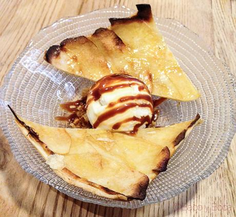 tarta manzana helado Singular Baco y Boca