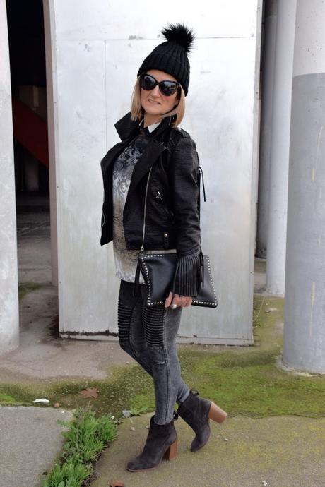 Biker jacket and biker leggins