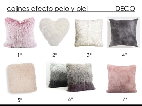 Cojines de efecto pelo y piel.....calor de Hogar Cojines de efecto pelo y piel.....calor de Hogar