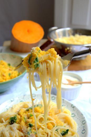 Espagueti con calabaza asada lacucharazul_espagueti_calabaza_asada_2