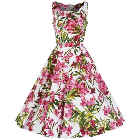 Invitadas con un toque 50s Pretty Kitty vestido estampado 50s