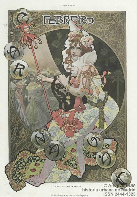 Madrid, cien años atrás. Cervantes y el Carnaval.Febrero de 1916