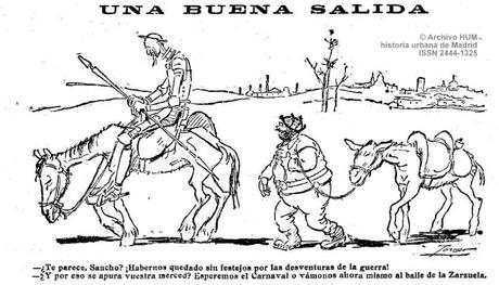Madrid, cien años atrás. Cervantes y el Carnaval.Febrero de 1916