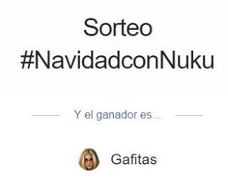 Ganadora sorteo #NavidadconNuku