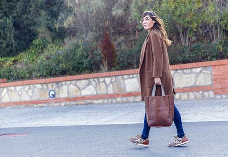 BLUE DENIM AND BROWN