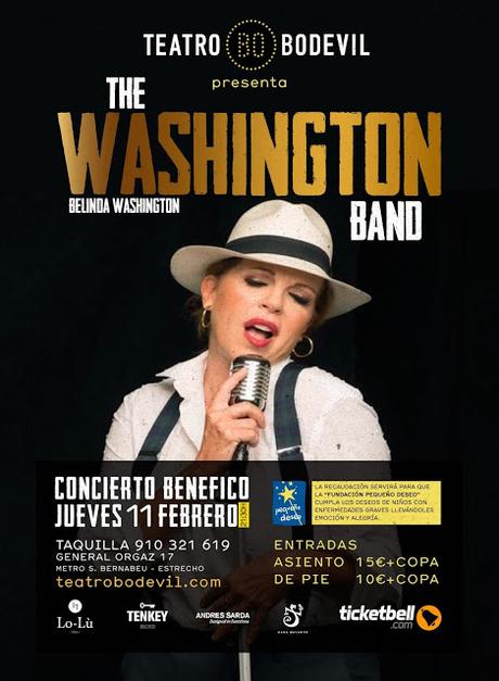 Belinda Washington y su banda, en directo en Teatro Bodevil
